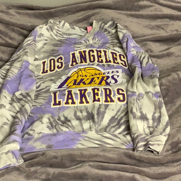 Sweaters - Target Women’s NBA LA Lakers Graphic Sweatshirt- Purple Tie Dye